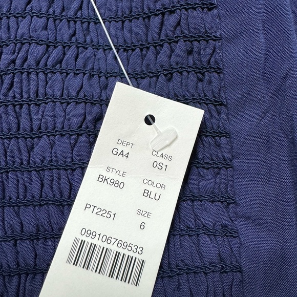 NEW JCREW Sweetheart Liberty Blue Floral Milkmaid‎ Mini Dress 6 - Picture 8 of 10